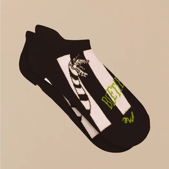 MeUndies Beetlejuice Print Heritage Ankle Sock — S - Picture 1 of 10